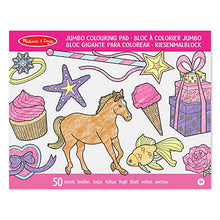 Carica l&#39;immagine nel visualizzatore di Gallery, Melissa &amp; Doug- Jumbo 50 Libro da Colorare Multi-Tematico G igante, Rosa - Ilgrandebazar