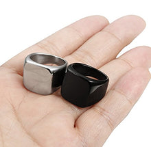 Carica l&#39;immagine nel visualizzatore di Gallery, sailimue 2 Pezzi in Acciaio Inox Biker Anelli per Uomo di Gioielli...