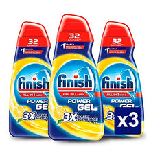 Carica l&#39;immagine nel visualizzatore di Gallery, Finish Detersivo Per Lavastoviglie, 96 Lavaggi, Powergel, 3 3 x 650 ml