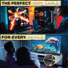 Carica l&#39;immagine nel visualizzatore di Gallery, PowerBear Cavo HDMI 4K 2 m | Alta velocità, nylon intrecciato e connettori dorati, 4K a 60 Hz, Ultra HD, 2K, 1080P, ARC e CL3 | per laptop, monitor, PS5, PS4, Xbox One, Fire TV e altro ancora