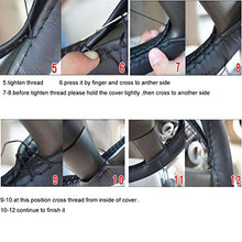 Carica l&#39;immagine nel visualizzatore di Gallery, ZATOOTO Coprivolante Auto Pelle - da Cucire Universale, Nero - Ilgrandebazar