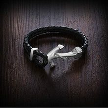 Carica l&#39;immagine nel visualizzatore di Gallery, ⭐️ IDEA REGALO Bracciale da Uomo in Vera Pelle | Diversi Modelli e Nero 5