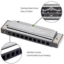 Carica l&#39;immagine nel visualizzatore di Gallery, Armonica a Bocca, Mugig Harmonica Blues 10 Fori 20 Toni, C 10x4x2.6 Standard - Ilgrandebazar