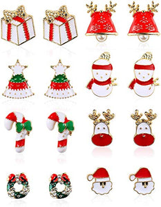 ORAZIO Orecchini Natale Donna Argento 925 Orecchino Pendenti