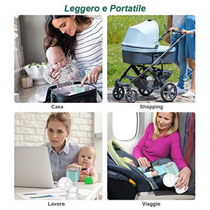 Tiralatte Elettrico e Manuale 2 in 1 Massaggio Professionale Portatile... - Ilgrandebazar