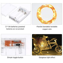 Carica l'immagine nel visualizzatore di Gallery, Ariceleo Led Stringa Luci a Batteria, 1 Pezzi 5 metri 50 Bianco Caldo - Ilgrandebazar