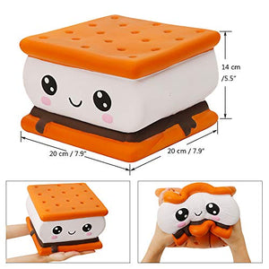 Anishor 7,9 Pollici Squishies Jumbo Smore Kawaii Soft Slow Rising Cibo... - Ilgrandebazar