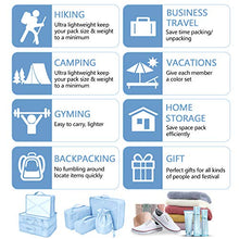 Carica l'immagine nel visualizzatore di Gallery, Organizer per valigie 8 pezzi ultimi viaggi organizzatori di Light Blu