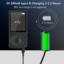 Carica l&#39;immagine nel visualizzatore di Gallery, AGPTEK Bluetooth 4.0 Lettore Mp3 8GB C3B Player di Metallo con Nero MC3