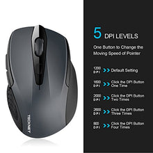 Carica l&#39;immagine nel visualizzatore di Gallery, TECKNET Mouse Bluetooth Wireless per Windows e Mac, 2600DPI, Grey
