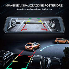 Carica l&#39;immagine nel visualizzatore di Gallery, WiMiUS Dash Cam Doppia Telecamera per Auto Screen 10 Pollici Full HD 1080P...