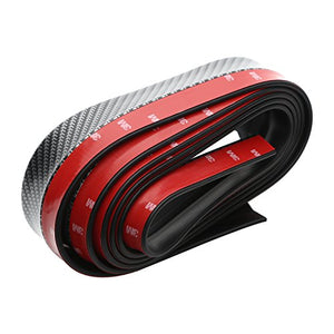 CICMOD Spoiler Anteriore Protezione Striscia Univerdale di Gomma Nero + Rosso