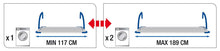 Carica l&#39;immagine nel visualizzatore di Gallery, GIMI Brezza Extend Stendibiancheria da 192 x 55 x 30 cm, In Acciaio E Resina - Ilgrandebazar