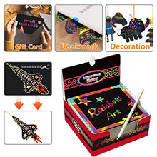 Carica l&#39;immagine nel visualizzatore di Gallery, 200 Fogli di Disegni Scratch Art Set Creativo Arcobaleno Colorato da... - Ilgrandebazar