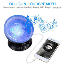 Carica l&#39;immagine nel visualizzatore di Gallery, Luce Proiettore Oceano LED Lampada Notturna Lettore Nero - Ilgrandebazar