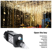 Carica l&#39;immagine nel visualizzatore di Gallery, 600 LED 6M x 3M IDESION Tenda Luminosa Natale Impermeabile IP44 Bianco Caldo - Ilgrandebazar
