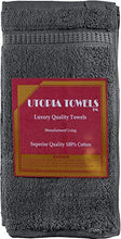 Carica l&#39;immagine nel visualizzatore di Gallery, Utopia Towels - 12 asciugamani viso - Lavabili in lavatrice (30 x 30 cm, Grey - Ilgrandebazar