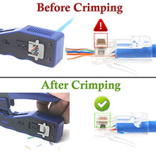 Carica l&#39;immagine nel visualizzatore di Gallery, VCE 50 Pezzi Connettori Ethernet RJ45 Passante Cat6 Lan Plug 50P
