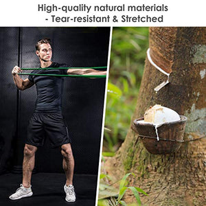 INTEY Elastici Fitness - 4 Set di Bande Elastiche Resistenza, Resistenza...