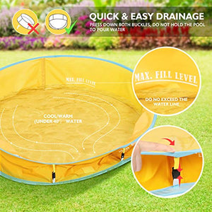 Peradix Tenda Spiaggia Bambini,2 in 1 Pop Up 2 In 1 Piscina Di Palline