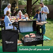 Carica l'immagine nel visualizzatore di Gallery, IZUKU Copertura Barbecue Impermeabile Telo Protettivo per BBQ Grill Anti Pioggia Polvere Sole Neve Tessuto Oxford 145x61x117cm (PRO)
