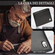 Carica l'immagine nel visualizzatore di Gallery, SPARTANO Portafoglio Uomo con Protezione RFID, 11 Slot per Carte Credito, 1 Tasca Portamonete, 2 Scomparti Banconote, 3 Tasche interne - ZEUS (Nero)