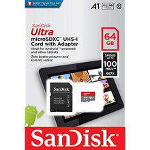 Carica l&#39;immagine nel visualizzatore di Gallery, SanDisk Ultra Scheda di Memoria MicroSDXC da 64 GB e 64 GB, Grigio, Rosso
