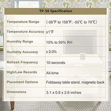Carica l'immagine nel visualizzatore di Gallery, ThermoPro TP50 Termometro Igrometro Digitale per Ambiente Misuratore di Umidità e Temperatura Interno per Casa Termoigrometro Professionale per Misura Stanza