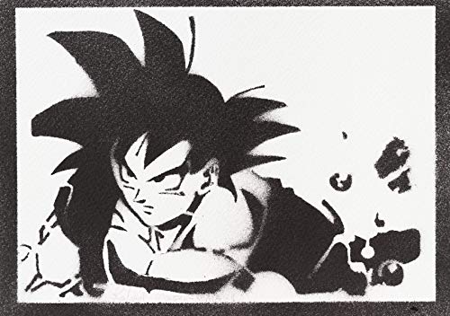 Poster Son Goku Dragon Ball Handmade Graffiti Street Art - Artwork