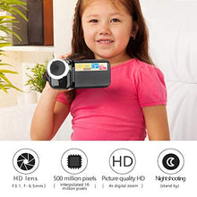 Carica l&#39;immagine nel visualizzatore di Gallery, Hakeeta Videocamera per videocamera Bambini, Portatile nero