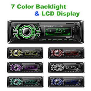 Bosszi Car Stereo, 4x60W Autoradio Bluetooth 1 Din Radio FM, Ricevitore...