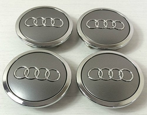 Set di 4 in lega spille grigio Coprimozzo centrale 69 mm 4B0601170 A S3 S4... - Ilgrandebazar