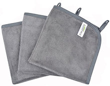 Carica l&#39;immagine nel visualizzatore di Gallery, KinHwa Panno Microfibra Viso Riutilizzabile Struccante 3, grigio - Ilgrandebazar