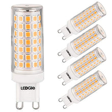 Carica l&#39;immagine nel visualizzatore di Gallery, LEDGLE 5 x G9 LED Lampadine del 8W Nessun Sfarfallio, 88-LED 8W, 88led 3000k - Ilgrandebazar