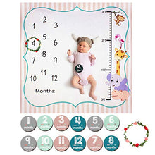 Carica l'immagine nel visualizzatore di Gallery, ANBET Coperta Bambino Mensile Milestone, Fotografia di Sfondo Neonato Prop...