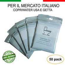 Carica l&#39;immagine nel visualizzatore di Gallery, Copriwater Usa e Getta Bio in Carta Super Resistente Coprisedili WC Monouso...