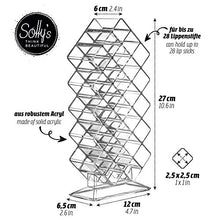 Carica l&#39;immagine nel visualizzatore di Gallery, Solly´s Sarah - Organizer per Rossetti e Cosmetici in Acrilico Trasparente - Ilgrandebazar