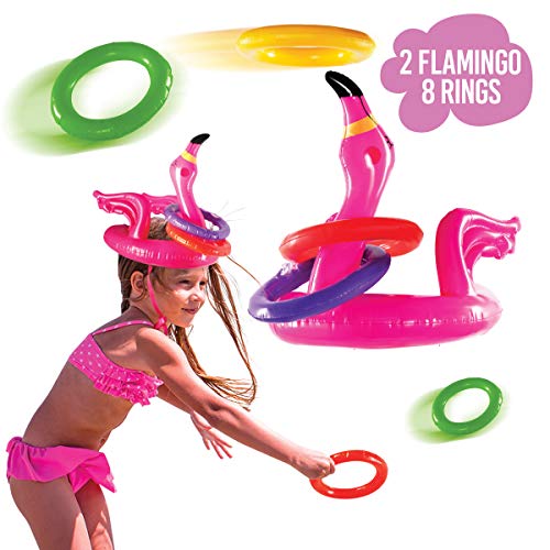 Top Race Anello di Fenicotteri da Lancio Giochi per Bambini all'aperto,...