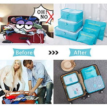 Carica l'immagine nel visualizzatore di Gallery, Vicloon Sistema di Cubo Viaggio, Borse stoccaggio, 6 Cielo Blu
