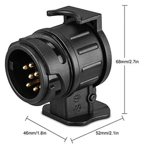 13 pin a 7 adattatore rimorchio,camion caravan gancio traino spina...
