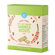 Carica l&#39;immagine nel visualizzatore di Gallery, Marchio Amazon - Happy Belly - Biscotti ripieni di mela e cannella, 8 x 148 g