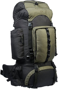 AmazonBasics - Zaino da escursionismo con telaio interno e cerniera Verde