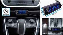 Carica l&#39;immagine nel visualizzatore di Gallery, Voltmetro auto 3 in 1 - Batteria di tensione / ora / termometro - Ilgrandebazar