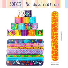 Carica l&#39;immagine nel visualizzatore di Gallery, UKOFEW Bracciali Bambini, 30 Pezzi Braccialetti Slap Gadget Compleanno, a Scatto Regalini Fine Festa