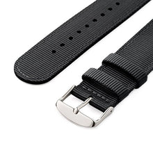 Carica l'immagine nel visualizzatore di Gallery, Archer Watch Straps | Premium Cinturino di Nylon Ricambio Sgancio 20mm, Nero - Ilgrandebazar