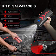 Carica l&#39;immagine nel visualizzatore di Gallery, BuTure Avviatore di Emergenza, 2000A 22000mAh Batterie per Motori...