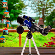 Carica l'immagine nel visualizzatore di Gallery, Moutec Telescopio astronomico per bambini, telescopi rifrattori con 50360