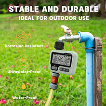 Carica l&#39;immagine nel visualizzatore di Gallery, Kazeila Timer Digitale per Irrigazione, Timer Acqua Giardino Programmabile con Ritardo Pioggia, Modalità di Irrigazione Automatica e Manuale, per Giardino, Prato, Patio, Fattoria