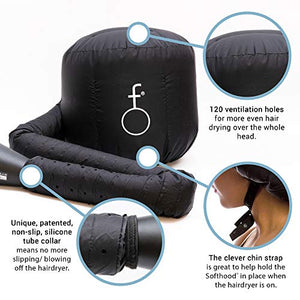 Hair Flair Softhood - cuffia gonfiabile per asciugacapelli - nero - Ilgrandebazar