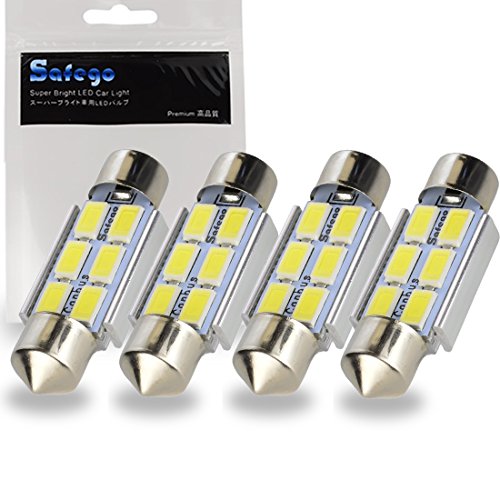 Safego 4x C5W 36mm LED Lampadine Auto Cupola del Festone Luci 6LEDX4